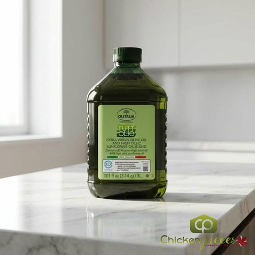 Olitalia extra virgin olive oil and sunflower oil blend 3L bottle Bulk 3 litre Mediterranean cooking oil blend for restaurants Olitalia brand olive oil sunflower oil blend for chefs-CHICKEN PIECES