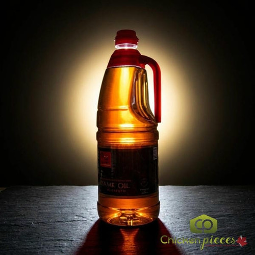 Nouka traditional toasted golden sesame oil 60oz bottle Bulk 60oz toasted sesame oil for professional kitchens Nouka brand golden sesame oil for finishing and sauces-CHICKEN PIECES