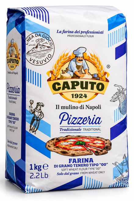 Antimo Caputo Pizzeria 00 Blue Flour 1kg bag Authentic Neapolitan pizza flour Antimo Caputo Blue Caputo Blue 00 flour for wood-fired pizza ovens