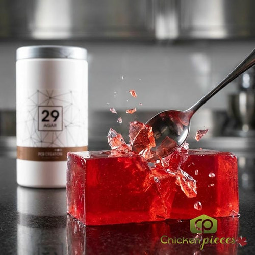 PCB Creation Agar #29 700g container for culinary gels Professional high-strength agar agar for pastry and savory dishes PCB Creation brand agar powder gelling agent for chefs-CHICKEN PIECES