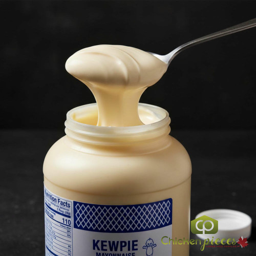 Bulk 1 gallon container of Kewpie Blue Label mayonnaise Professional Japanese style egg yolk mayo for restaurant use Large volume Kewpie mayonnaise for sushi and poke bowls-CHICKEN PIECES