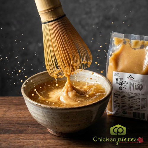 Namikura Kyoto Shiro 3 year aged white miso 1 kg jar Premium organic white miso paste for Japanese cooking Aged artisanal shiro miso for professional restaurant chefs-CHICKEN PIECES