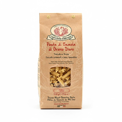 Rustichella D'abruzzo fusilli artisanal dry pasta 500g bag Bronze-die Italian fusilli spirals for chunky sauces Bulk case of 12 Rustichella fusilli pasta for food service-CHICKEN PIECES