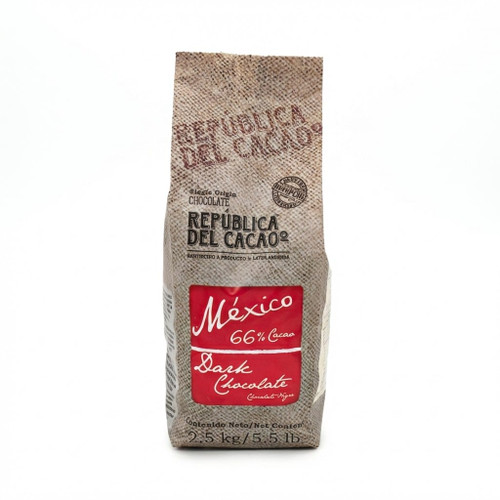 Republica Del Cacao Mexico 66 Percent Dark Chocolate 2.5 Kg Bag; Single Origin Mexican Chocolate Discs; Bulk Dark Chocolate Couverture-CHICKEN PIECES