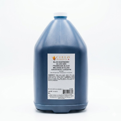 cielo beverage blue raspberry slushy syrup 4 liter jug professional 5 to 1 blue raspberry frozen drink concentrate bulk blue raspberry slushy mix for commercial dispensers