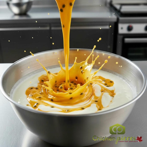 Mec3 passion fruit flavoring compound 3kg pail Professional tropical fruit flavoring paste for baking Bulk Mec3 passion fruit compound for commercial kitchen use-CHICKEN PIECES