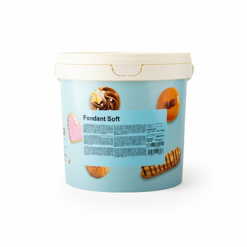 Irca soft white fondant 7kg pail; Professional Italian pouring fondant for eclairs; Bulk soft fondant glaze for donuts and pastry-CHICKEN PIECES