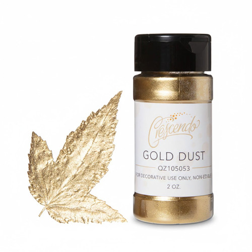 Crescendo Non-Edible Gold Powder 2 oz jar for decorative use Metallic gold dust for non-edible cake showpieces Gold decorative pigment powder for artistic displays-CHICKEN PIECES