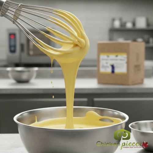 Crescendo 25 lb box of instant custard pastry cream powder; Professional cold-process pastry cream mix; Bulk instant custard for eclairs and tarts-CHICKEN PIECES