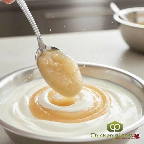 Sicoly 1kg tub of frozen Williams pear puree; Professional pear puree for pastry; Bulk frozen fruit base for pear sorbet-CHICKEN PIECES