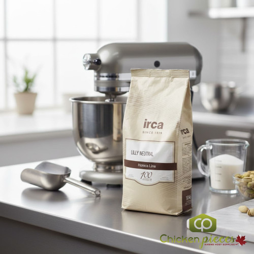 Irca 10kg bulk pail of Lilly Neutral Mousse Mix; Professional Italian neutral fond for pastry; Bulk mousse stabilizer for bakeries-CHICKEN PIECES