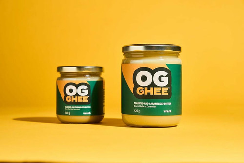 OG GHEE 420g jar of clarified and caramelized butter; Canadian-made lactose-free ghee; High smoke point cooking fat-CHICKEN PIECES