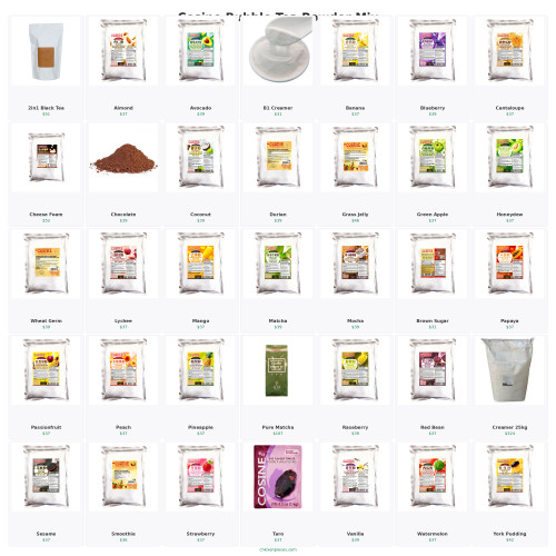 Cosine Bubble Tea Powder Mix 1kg - Multiple Flavors