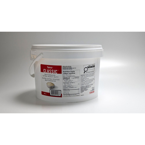Sysco Classic Extra Heavy Duty Mayonnaise 4 L pail - supplier pack shot
