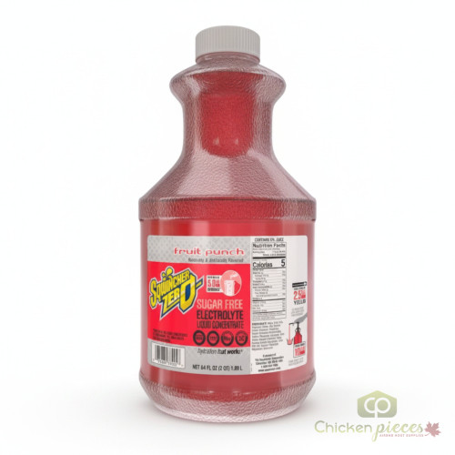 Sqwincher Zero Fruit Punch 64 oz Liquid Concentrate - Sugar Free - Sqwincher | ChickenPieces.com