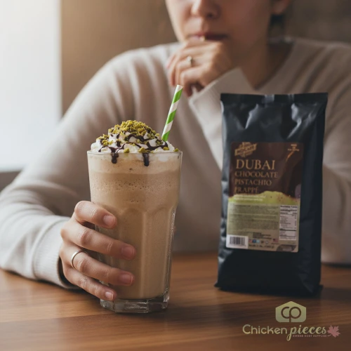 MOCAFE Dubai Chocolate Pistachio Frappe Mix 3 lb - Café Base