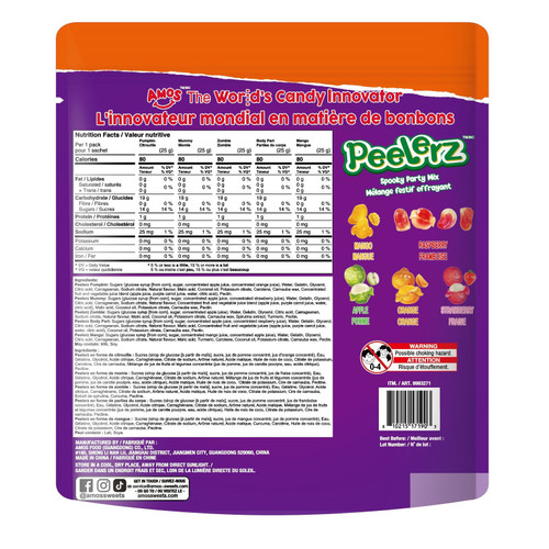 Amos Peelerz Halloween Spooky Party Mix 1.02kg