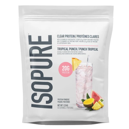 Isopure Clear Protein, Tropical Punch, 1.25 kg