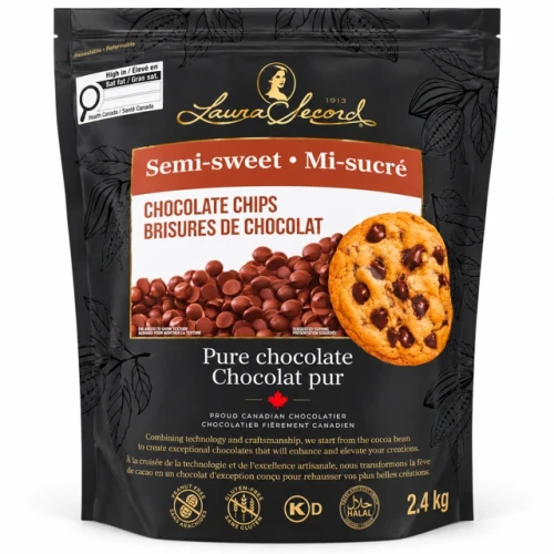 Laura Secord Semi-Sweet Chocolate Chips, 2.4 kg