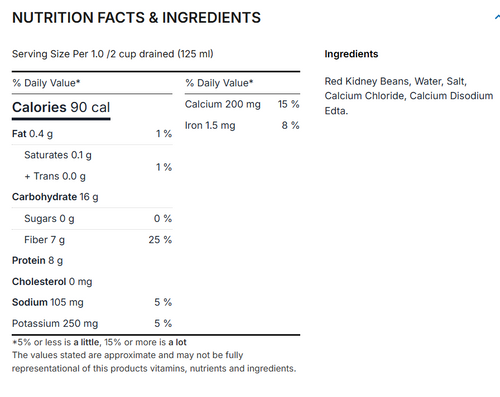 Red Kidney Beans 2.84L - Bulk Commercial Foodservice Supply | ChickenPieces.ca | ChickenPieces.com