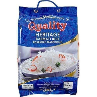 QUALITY Long Grain Basmati Rice | 3.63kg Bag