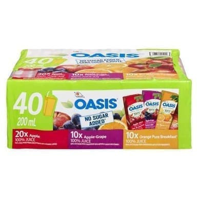 OASIS Juice Blend Variety Pack 200ml (40/CASE)