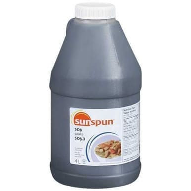 SUNSPUN Soy Sauce | Authentic Flavor | Regular, 4 Litre Jug