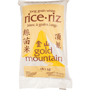 Gold Mountain Large White Rice, Club Pack 18.1 kg