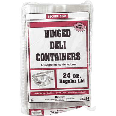 Deli Container, Clear 24oz 100x100.0 pack