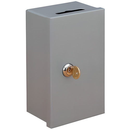 Steelmaster 2017290G2 12" x 4 1/4" x 14 3/4" Charcoal Gray Key Lock Steel 90 Key Cabinet