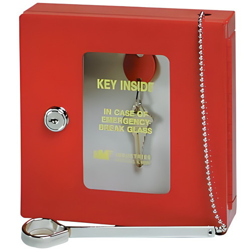 Steelmaster 201901003 6 7/8" x 2" x 6 3/4" Sand Key Lock Steel 10 Uni-Tag Key Cabinet