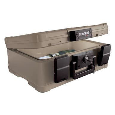 FireKing SS103 SureSeal 1/2 Hour Lockable Fire and Water Chest - 0.27 Cu. Ft.