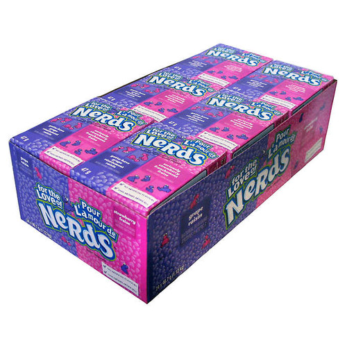 Nerds Grape and Strawberry Candy Boxes, 24 × 46.7 g Nerds Grape and Strawberry Candy Boxes, 24 × 46.7 g
