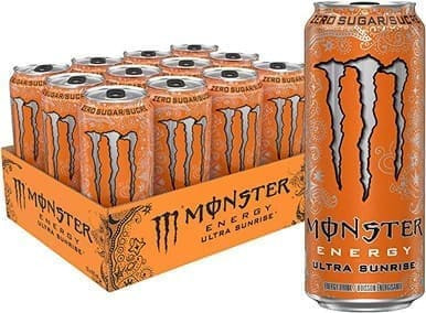 Monster Ultra Sunrise Energy Drink 12 x 473 mL
