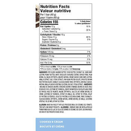 No Sugar Keto Bar Cookies and Cream 2-Pack - Low Carb, High Protein Snack- Chicken Pieces