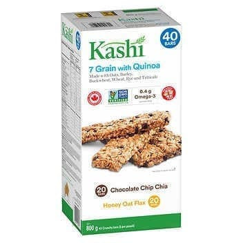 Kashi Seven Grain with Quinoa Bars - 40 Bars in Each Pack - Nutrient-Rich Snacking Choice