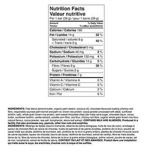 Love Good Fats Plant Based Chocolate Chip Cookie Dough Snack Bars - 2 Packs, 468g Total- Chicken Pieces