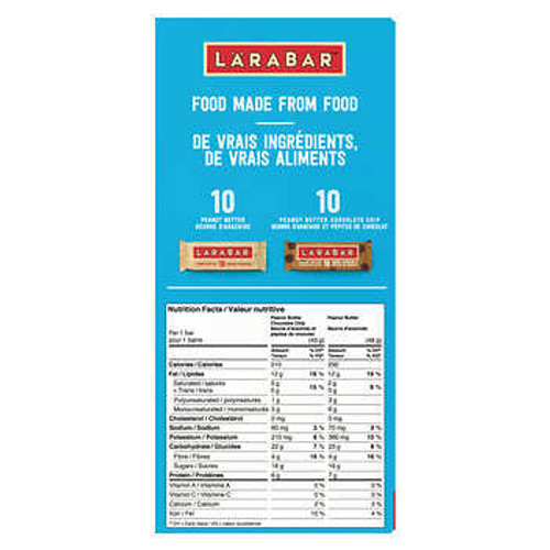 Lärabar Bars Variety Pack - 930g Total - Explore Flavorful Snacking Options- Chicken Pieces