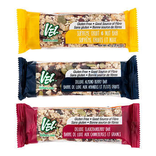 VEL Bars Variety Pack - 15 Bars, 40g (1.4 oz) Each - Diverse and Delicious Snacking Experience- Chicken Pieces
