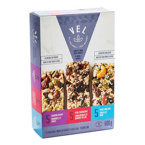 VEL Bars Variety Pack - 15 Bars, 40g (1.4 oz) Each - Diverse and Delicious Snacking Experience- Chicken Pieces