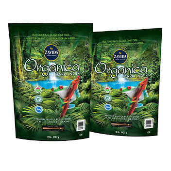 Zavida Organica Dark Coffee - 2 x 907 g - Bold and Organic Coffee Experience- Chicken Pieces
