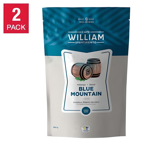 William Spartivento Jamaican Blue Mountain Blend Whole Bean Coffee - 2 x 800 g