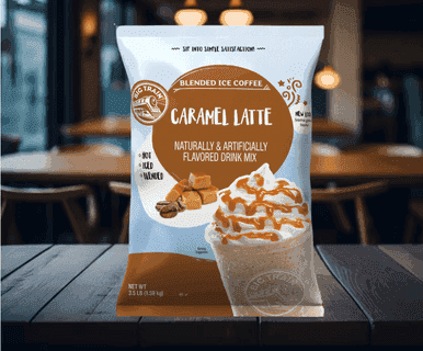 Big Train 3.5 lb. Caramel Latte Blended Ice Coffee Mix