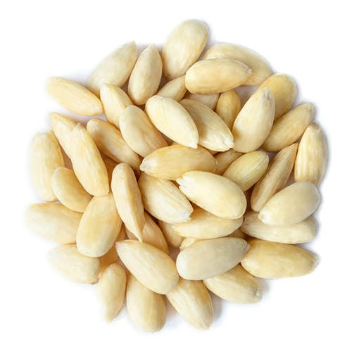 Organic Blanched Almonds Bulk Size 25 lbs/11.33 kgs