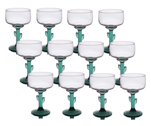 Libbey 12 oz. Desert Bloom Margarita Glass Set - 12/Case-Chicken Pieces