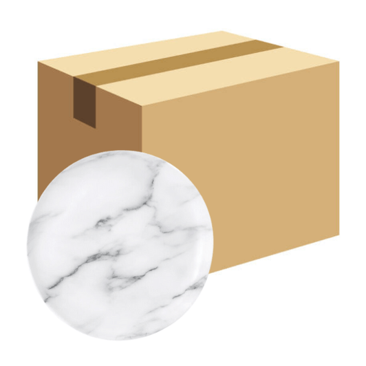 Bon Chef Matte Marble 10 1/2" Melamine Dinner Plate - 24/Case. CHICKEN PIECES.