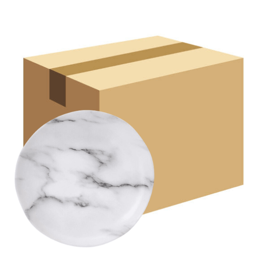 Bon Chef Matte Marble 7" Melamine Salad Plate - 48/Case. CHICKEN PIECES.