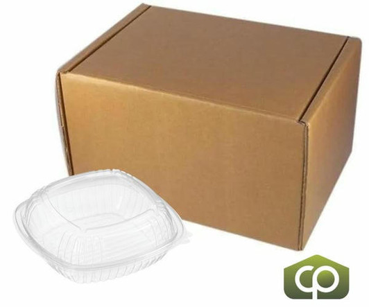 Chicken Pieces Sysco Classic Container Plastic Clear Square Hinged 9x9 (180/Case) 