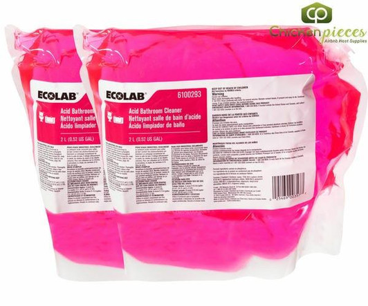 Chicken Pieces Ecolab Cleaner Liquid Bathroom Acid 2L/4.18 LBS (2/Case) 
