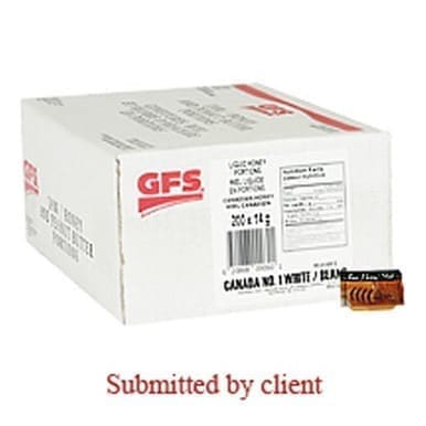 Gordon Choice GFS Pure Honey, Portion | 14G/Unit, 200 Units/Case